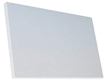 Placa aislante de fibra cerámica resistente al fuego nominal de 2300 F para estufa de leña, chimenea, horno de pizza, horno de 600 x 400 x 20 mm, apto para lavavajillas