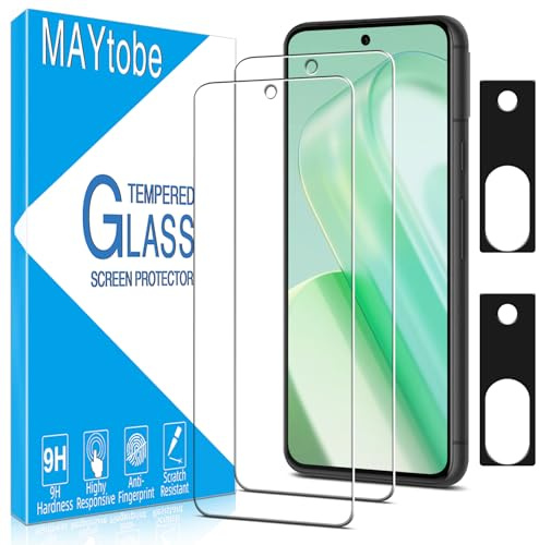 MAYtobe Verre Trempé pour Google Pixel 8A avec Protection Caméra Arrière | 2+2 Pièces Film Protection écran Sans Bulles, Dureté 9H, Anti-Rayures, Ultra Résistant Vitre Protection