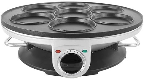 Aoruru Elektrische Pfannkuchen Maker für Kinder Mini Crepe Maker Nonstick gebratene Eier Pfanne