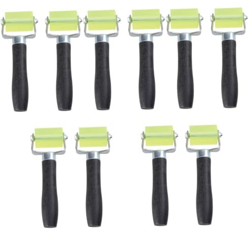 Uonlytech 10pcs Wallpaper Seam Roller Tool for Smoothing Reusable Wallpaper Roller for Application and Seam Finishing