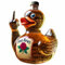 Bouteille de canard drôle avec doigt d'honneur, bouteille de whisky amusante, bouteille de vin en verre de 10 oz, décoration de carafe à vin pour bar, maison. (E)