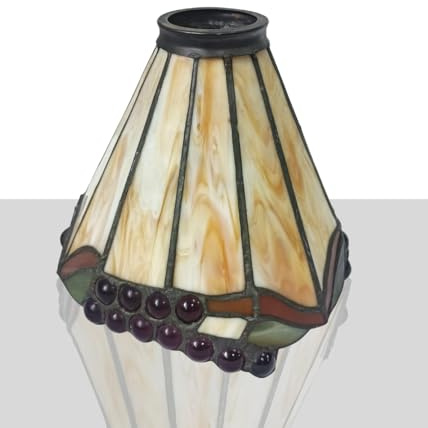 Premium Tiffany-Lampenschirm, Buntglas-Tauben-Design, Lampenschirme, 17,8 cm Durchmesser, doppelte Verwendung, ohne Armaturen NoBeiYi
