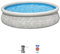 DLDXFKGV Piscine gonflable circulaire avec pompe filtrante et élément filtrant