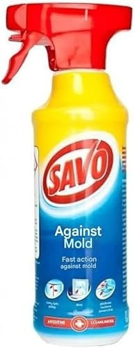 Mould & Mildew Remover Savo Spray 500ml – Powerful Anti-Mould Cleaner for Walls, Tiles, Silicone & Window Seals – Deep-Clean Formula with Long-Lasting ProtectionV