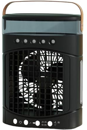 SELVFZ Electric fan,Oscillating Tower Fan with Misting Feature 3 Speed Setting 600ml Water Tanks Bladeless Desk Fan for Home and Office