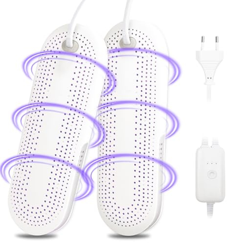 Pengrity Schuhtrockner Elektrisch, Schuhtrockner Fußballschuhe, Shoe Dryer mit 3 Modi Auto Ausschalten Timer, Antibakteriell Fussballschuhe Trockner, Gerüche zu Beseitigen für Skischuhe Socken Schuhe