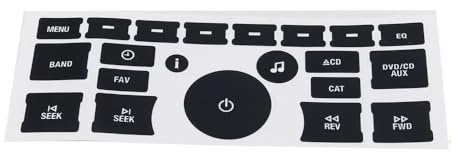 Car Interior Car Button Repair Sticker Key AC Central Control Sticker CD Broadcast Audio Button Repair Car Sticker (10)