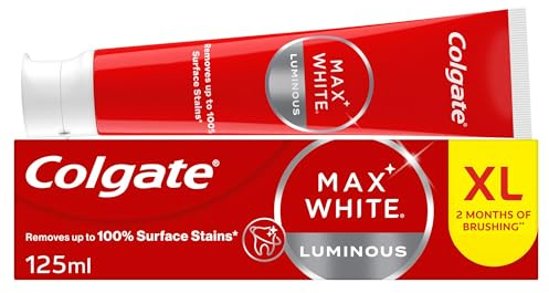 Colgate Max White One Luminous Toothpaste, 125ml | Mint Flavoured Adult Toothpaste for Stain Defence and Teeth Whitening