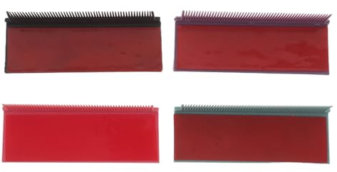 Anneome 4 Stück Kunststoff Haarglättbürste für Tägliche Anwendung Tragbar und Leicht Haarstyling Zubehör für Glattes Haar und Schnelle Frisuren Unterwegs
