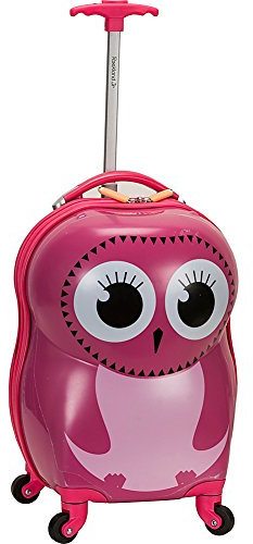 Rockland Jr. My First Luggage Polycarbonat-Hartschalen-Spinner, Eule, Carry-On 19-Inch, Jr. Kids' My First Hardside Spinner Gepäck