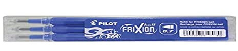 Pilot Blue Frixion Pro Erasable Rollerball Pen Refills (Pack of 3)