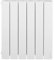 Atlantic, Radiateur électrique ACCESSIO: chaleur inertielle, sans à-coup et longtemps perceptible, Horizontal 2000 Watts, Blanc, Façade aluminium avec limiteur thermique de sécurité