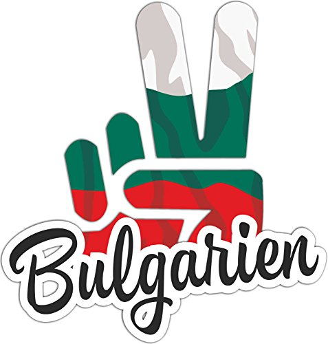 INDIGOS UG - Aufkleber - Autoaufkleber - Sticker - Bulgarien - Victory - Sieg - Heckscheibe, Kofferraum - 10x8cm