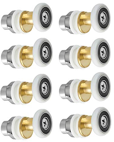 LESOLEIL Rodillo para Puerta de Ducha Rodillo de Repuesto Rueda de Corredera 8 piezas 19 mm