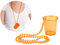 Alsino Schnapsglas Shotglas an Perlenkette - Länge der Kette: 36 cm, Pinnchen Höhe: 5 cm - perfekt für deinen Jga (LG9609 orange)