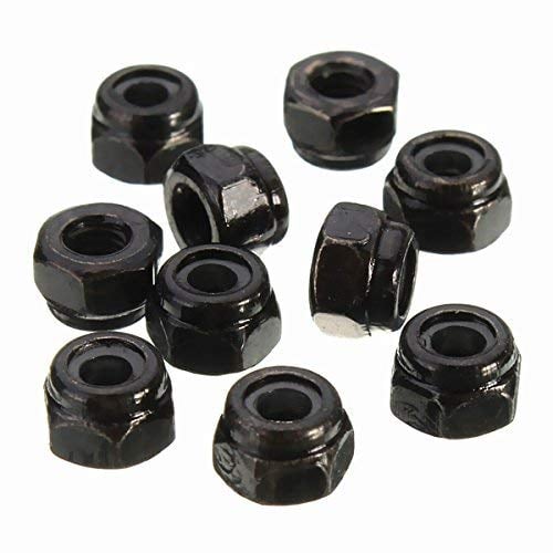 Alamor Cs1 10St Stahl Selbstsichernde Sechskantmutter Nylon Einsatz Mutter M2/M 2.5/M3/M4/M5/M6/M8 - M6