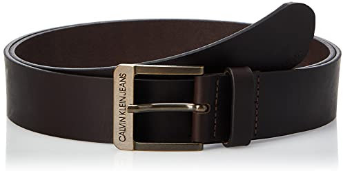 Calvin Klein Jeans Herren J 3.5CM ADJ Leather Belt Gürtel, Braun (Turkish Coffee 201), 673 (Herstellergröße: 85)