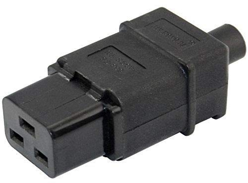 CABLEPELADO Connettore di alimentazione C19 maschio | IEC320 C19 | 16A 250V CE | Adatto per stazioni di lavoro, server ad alta potenza, UPS PDU, router e switch Reti di grandi dimensioni