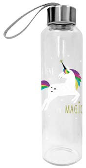 Glasflasche 550ml Einhorn