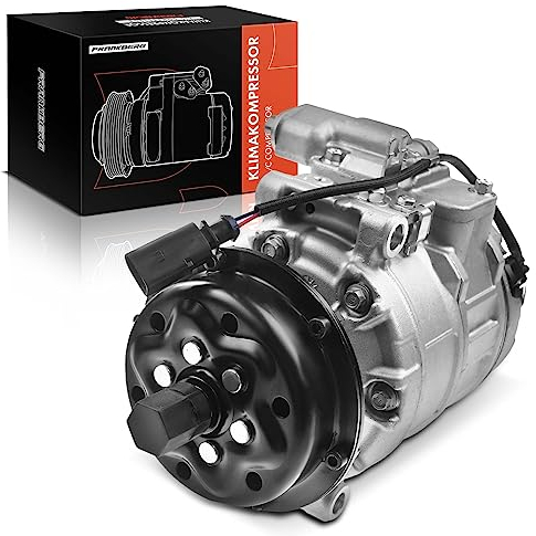 Frankberg Klimaanlagen Kompressor mit Kupplung Kompatibel mit California T5 Camper 7EC 7EF 7EG 7HC 7HF Multiva.n V 7EF 7EM 7EN 7HF 7HM 7HN Touare.g 7L6 7L7 7LA, inkl. Öl vorbereift