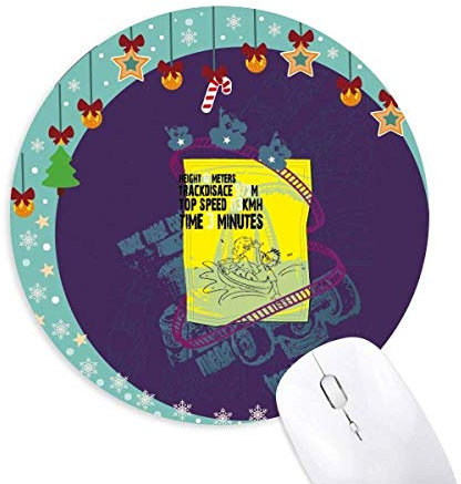 Vergnügungspark Facilities Roller Coaster Maus Pad Jingling Bell Round Rubber Mat