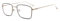 Vintage Metall Brillenrahmen Klare Linse Rechteckig Brille Damen Herren Schwarz Brillenfassung