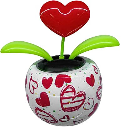 iSpchen Solarbetriebene Wackelfigur Blume Dekoration Solarblume Wackelfigur Wackelblume Solar Tanzende Blume Figuren Dekoration Wackelblume Blume Auto Armaturenbrett Ornamente für Auto Haus Büro