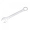 sourcing map Llave combinada delgada con extremo acodado de 6 puntas y extremo abierto en ángulo, sistema métrico de acero al carbono cromado espejo, 30 mm