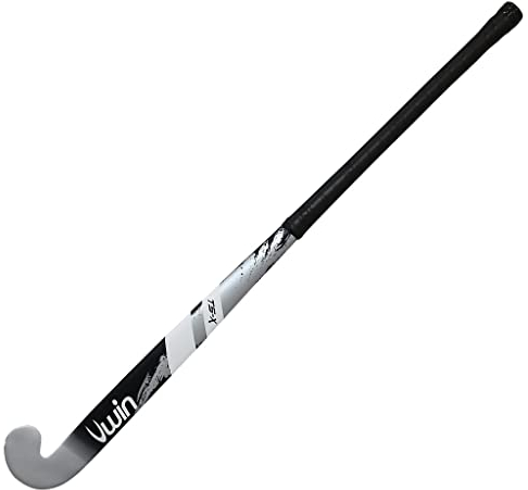 Uwin TS-X Hockey Stick, Adultos Unisex, Metallic Silver/Black (Multicolor), Talla Única