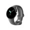 Google Pixel Watch – Montre connectée Android avec suivi et analyse des activités – Montre de suivi de la fréquence cardiaque –Polished Silver Stainless Steel case with Charcoal Active band, LTE