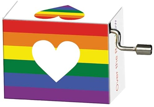Fridolin Spieluhr/Music Box, Melodie: Over the rainbow, Motiv: Regenbogen mit Herz