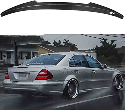 CLEAE Heckspoiler für Mercedes Benz W211 E Class E250 E350 E63 E55 Berlina 2004-2009, Schwarz, Auto-Spoiler Kofferraumspoiler Kratzfeste Bodykits, Heckflügel Heckspoiler
