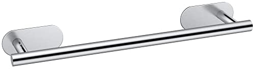 JiGiU Toallero Baño Sin Taladro 43CM Toalleros Adhesivo Acero Inoxidable para Baño, Cocina, Balcón, Fregadero