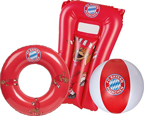 Happy People FC Bayern München Strandset 3teilig Rot | Fußball