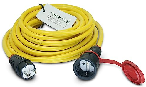 Verlängerungskabel 230V/16A IP44 PVC K35 AT-N07V3V3-F 3x2,5 mm² gelb mit Gummi ST/KU BD 2m
