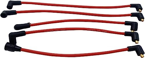 SHLPDFM 5 Stück Zündkabel Zündungskabel Zündspule Zündleitungen 8mm Zündkabelsatz Set für MGB 1800cc
