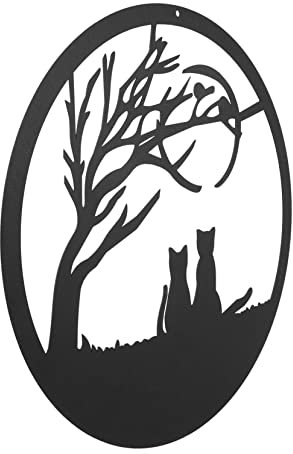 UKCOCO Wohnkultur 1 Stück Anhänger Lattenzaun Dekoration Heimdekorationen Außendekoration Metall Hängende Silhouette Eisen Tier Metall Kunst Dekor Ausgehöhlte Dekoration Wandbehang Dekor