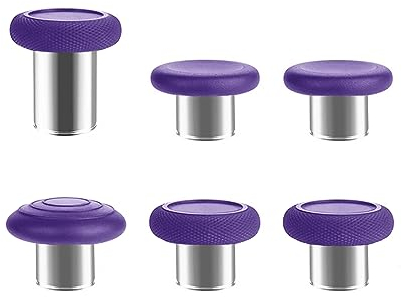 Für Elite Series 2 Controller Thumbsticks Thumb Sticks Tasten Ersatz für Xbox One Elite Series 2 Controller (Modell 1797) & Elite Series 2 Core Controller (6 in 1 Lila)