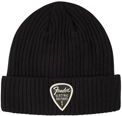 Fender Pick Patch Ribbed Beanie - Kopfbedeckung