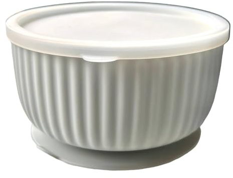 Gamelles pour chat avec ventouse de 400 ml avec couvercle en silicone – Gamelle surélevée en silicone avec fond antidérapant pour nourriture sèche, nourriture humide et eau – Gamelle à eau en silicone