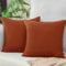 Vielit Sofa Kissenbezug 50x50 Orange Weich Kopfkissenbezug 50x50 2er Set Mikrofaser Kissenbezüge 50x50 Kissenhülle Für Kissen 50x50cm Öko-Zertifikat Resistent Hypoallergen