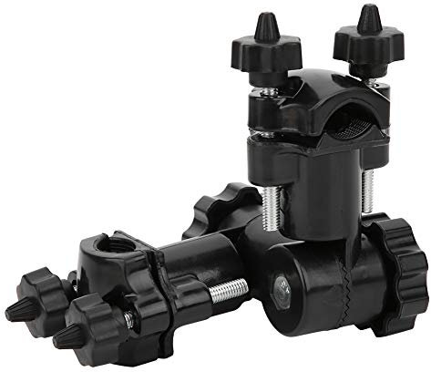 Hominas Angelstuhl Regenschirmhalter, Multifunciones Schirmhalter 360° Drehbar Angelrutenhalter Nylon Kunststoff Schirmhalterung Angelstuhl Zubehör für Fahrräder, Angelstühle