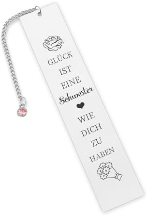 Schwester Geschenk,Weihnachtsgeschenk Schwester Weihnachten,Lesezeichen Metall,Weihnachtsgeschenke für Schwester,Geburtstagsgeschenk für Schwestern,Geschenke Schwester,Beste Schwester Geschenke