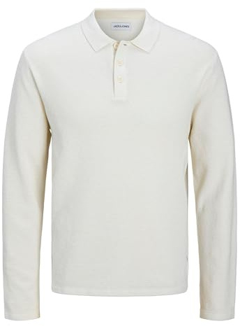 JACK & JONES Men's Jjegeorge Knit Polo Ls Sn