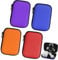 Aolso Praktische Spielkarten-Tasche für UNO, 4pcs Tragetasche für unterwegs, Schützt Karten vor Nässe und Staub UNO-Karte Tragetasche für 10cm x 7cm Karten(Orange/Gelb/Blau/Lila)