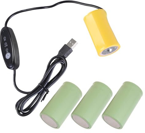 OAJABBGE 3 V 4 5 V 6 V LR20 D Batterie Eliminatoren Ersetzen 2-4pcs 1 5 V LR20 D Batterie USB 5V 2A Stromkabel Für Elektronisches Spielzeug