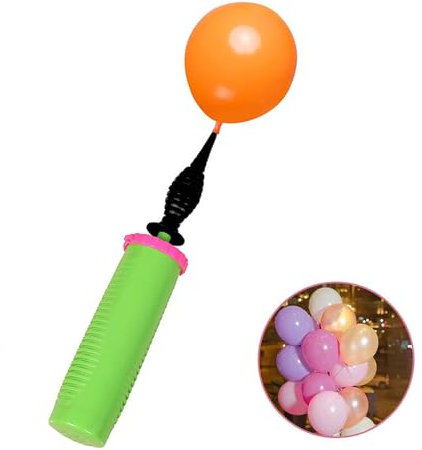 1 Pcs Balloon Pump Hand,Two-Way Dual Action hand pump - air pump for inflatables Manual Inflator for Party Decoration Balloons(Green 1 Piece)