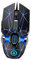 Mikinona Souris de Jeu Ergonomique USB RGB pour Ordinateur Portable Souris Filaire Éclairage LED 4 Dpi Accessoire de Gaming Antidérapant pour Pc et Bureau Noir
