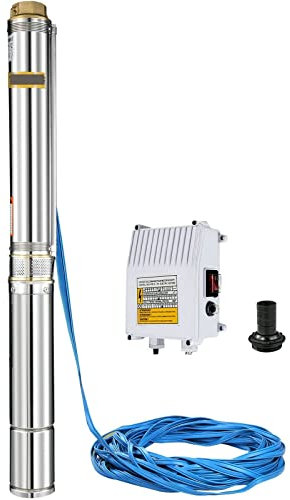 1.5H-P Deep Well Pump Submersible Water Pump Borehole Pump + 40m Cable