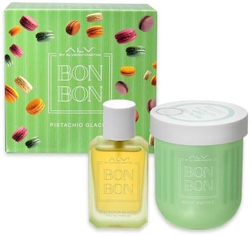 ALV By Alviero Martini Bon Bon Pistacchio Glacée Ml.30 Spray Eau de Parfum Pour Femme + Body Butter ml.300